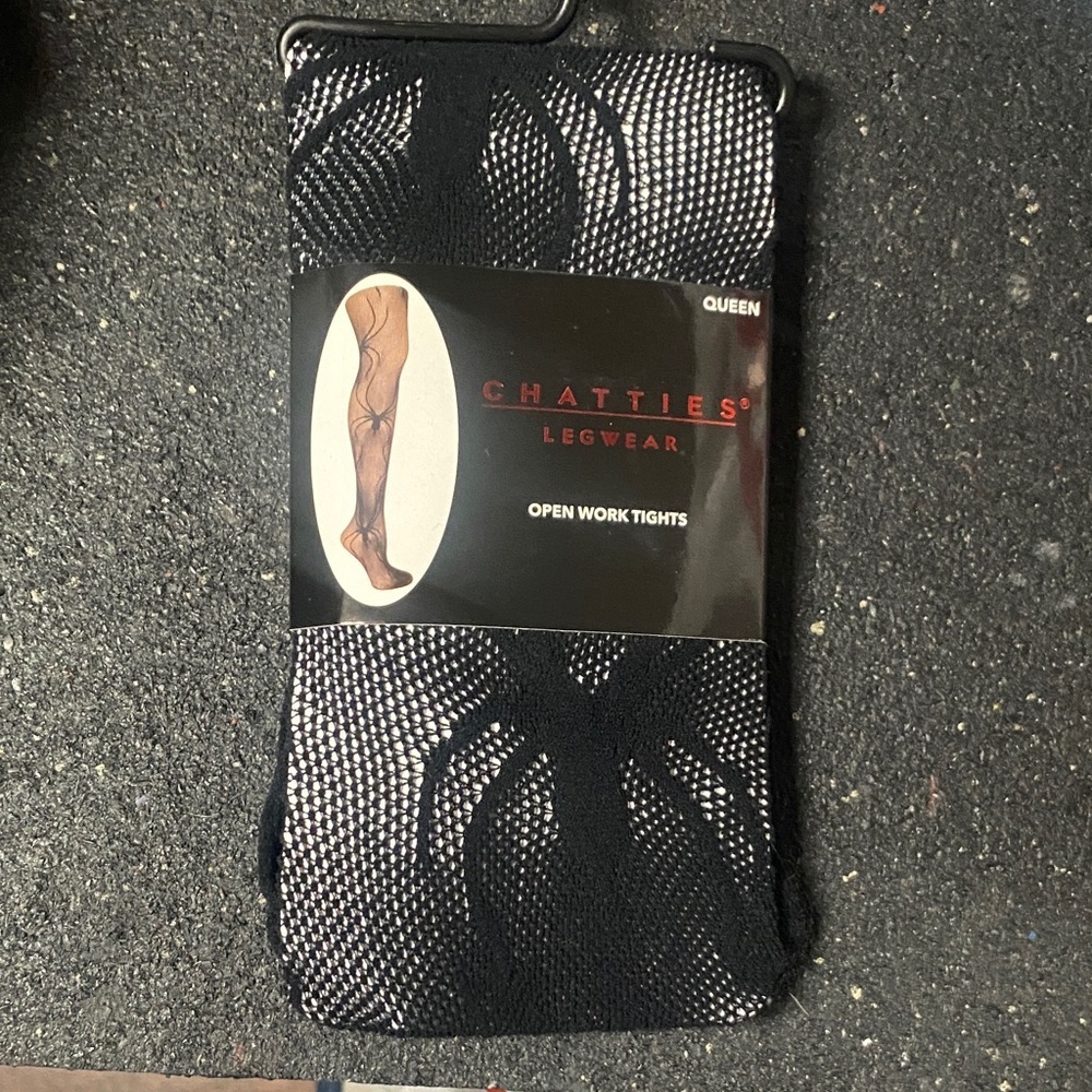 Chatties Black Spider Tights